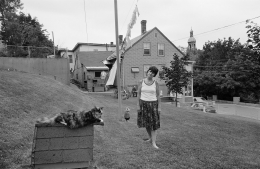Woman with Cat, Fitchburg, Massachusetts, 1982