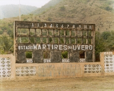 Baseball scoreboard, Estadio Martires del Uvero, 2002, chromogenic print, 20 x 24 inches