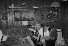 Woman Kissing Rottweiler, Brockton, Massachusetts, 1992