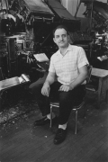 Linotype operator, Detroit, 1968