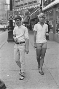 Two young men on Woodward Avenue, Detroit, 1968