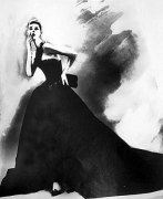 &quot;Night Bloom&quot;, Ensemble by Haute Couture Givenchy by John Galliano, Anneliese Seubert, Paris, The New York Times Magazine, March 31, 1996, gelatin silver print, 14 x 11 inches