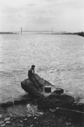 The Ambassador Bridge, spanning the Detroit River, Detroit, 1968