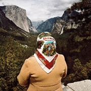 Roger Minick Woman with Scarf at Inspiration Point, Yosemite National Park, CA