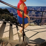 Arriving at South Rim Overlook, Grand Canyon National Park, Arizona