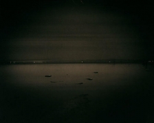 The Salton Sea, from Poe Road, 2002, palladium print
