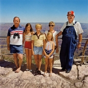 Family with Grandpa at South Rim, Grand Canyon National Park, Arizona 