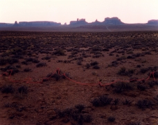 Monument Valley with Red String, Monument Valley, Utah, 1977