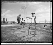 Schoolyard Playground, Gila Indian Reservation, Bapchule, Arizona, 1988, vintage gelatin silver print