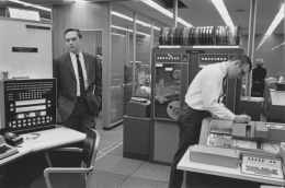 Computer room, Detroit, 1968