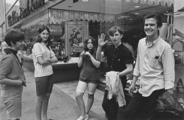 Teenagers on the street in downtown Detroit, Detroit, 1968