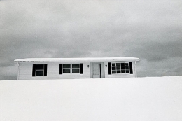 New Home in December, 1971, vintage gelatin silver print, 5 x 7 1/2 inches