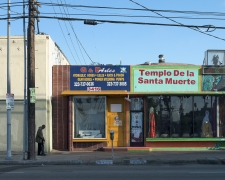 Templo De la Santa Muerte, Pico Boulevard, Los Angeles, chromogenic print